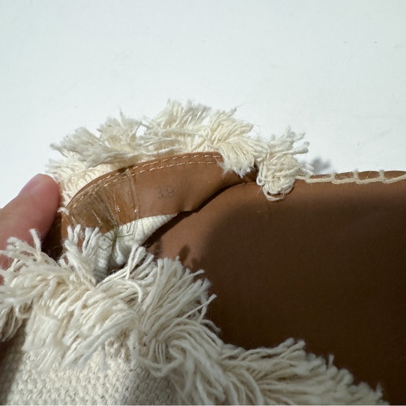 See By Chloe Glyn Canvas Leather Espadrilles Closed Toe Ankle Straps - Picture 7 of 7